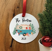 Load image into Gallery viewer, Family Camper Ornament • Round
