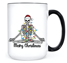 Load image into Gallery viewer, Merry Christmas Yoga Skeleton • MUG