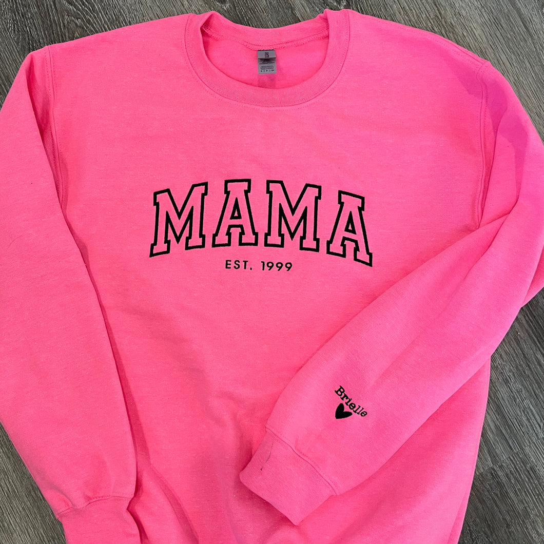 MAMMA APPLIQUE • Crewneck Fleece