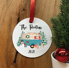 Load image into Gallery viewer, Family Camper Ornament • Round
