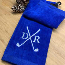 Load image into Gallery viewer, Monogrammed Golf Towel - Embroidered
