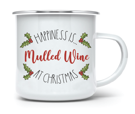 Happiness is Mulled Wine at Christmas  •  CAMP MUG