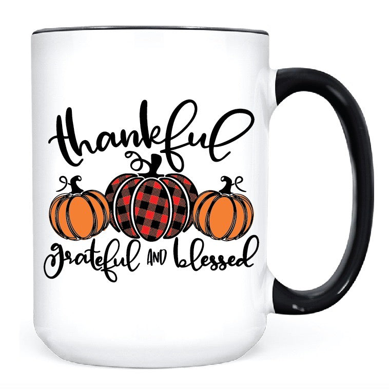 Thankful Grateful & Blessed  •  MUG