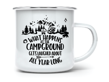 What Happens Around The Campfire  •  CAMP MUG